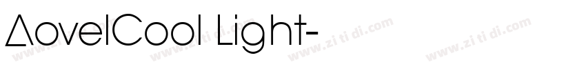 AovelCool Light字体转换